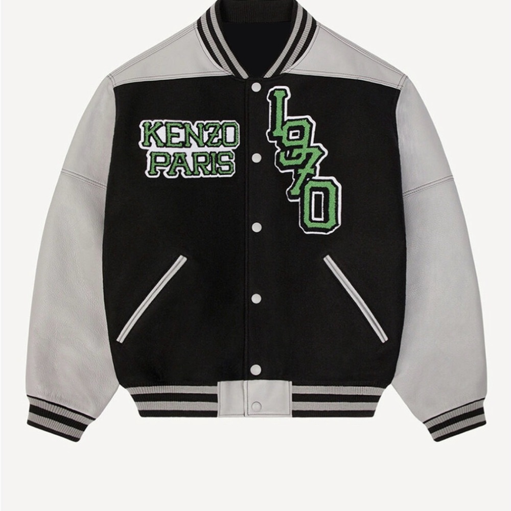Kenzo Paris Varsity Leather Jacket